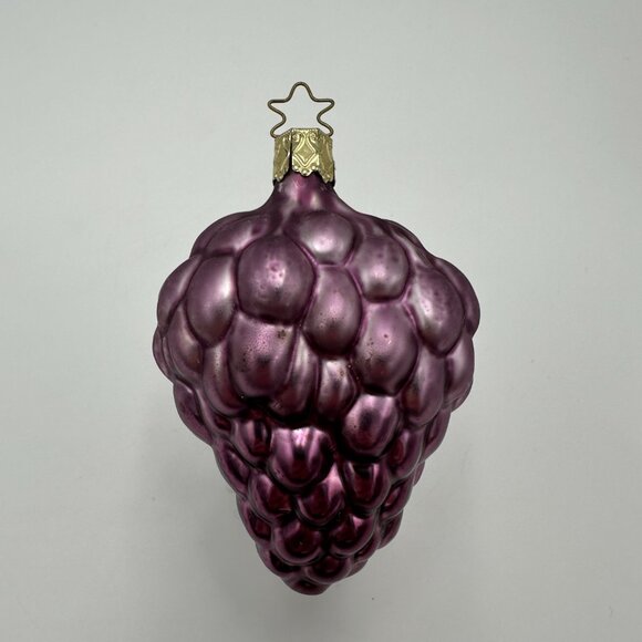 3 Mercury Glass Grape Christmas Ornaments / 2 Old World Christmas & 1 Inge-Glas - Picture 11 of 15